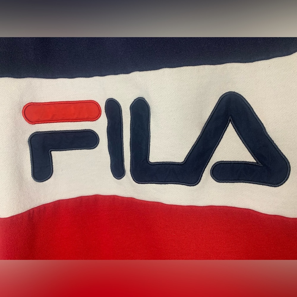 FILA Hooded Sweatshirt. Unisex. Men’s size L. Vintage hoodie. GUC - Picture 8 of 9